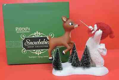 DEPT 56 SNOWBABIES RUDOLPH THE RED-NOSED REINDEER FLYING LESSONS