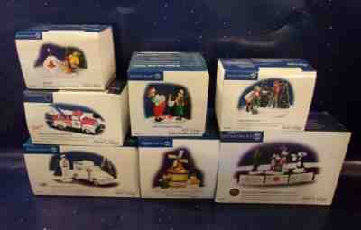 Dept. 56 Lot of 17 Snow Village Christmas Pieces  NIB