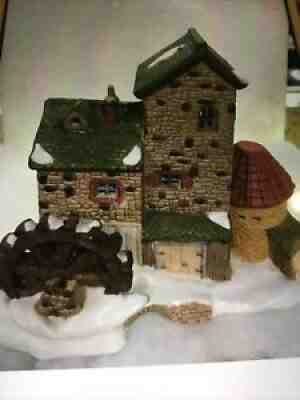 Rare Dept 56 Dickens' Village Dickens' Vintage Mill  #65196+'Extras'#1719/2500