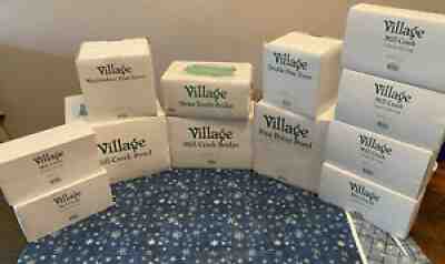 Dept 56 Village Mill Pond Creek Set 12 Pieces MINT Winter Christmas Display