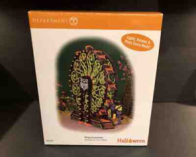 Dept 56 Halloween SCAREDY CAT FERRIS WHEEL Halloween LIGHTS & SOUND! Carnival