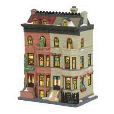 Department56 Christmas in The City Upper Westside Brownstones Building Christmas