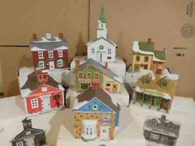 Dept 56 New England Village - Original Set of 7 Buildings 1986 - 1989