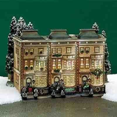 Dept 56 DICKENS MULBERRIE COURT BROWNSTONES *NIB RETIRED * 58345 * FREE SHIP