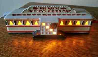 RARE MINT Dept. 56 #50784 - Snow Village "DINER" Or "MICKEY'S DINING CAR"