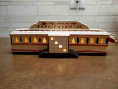 Department 56 DINER #50784 Snow Village Mickey's Dining Car 1986 RARE