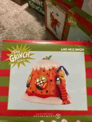 Dept 56 Dr Seuss' The Grinch Village "Who-Ville Bakery" IN ORIG BOX