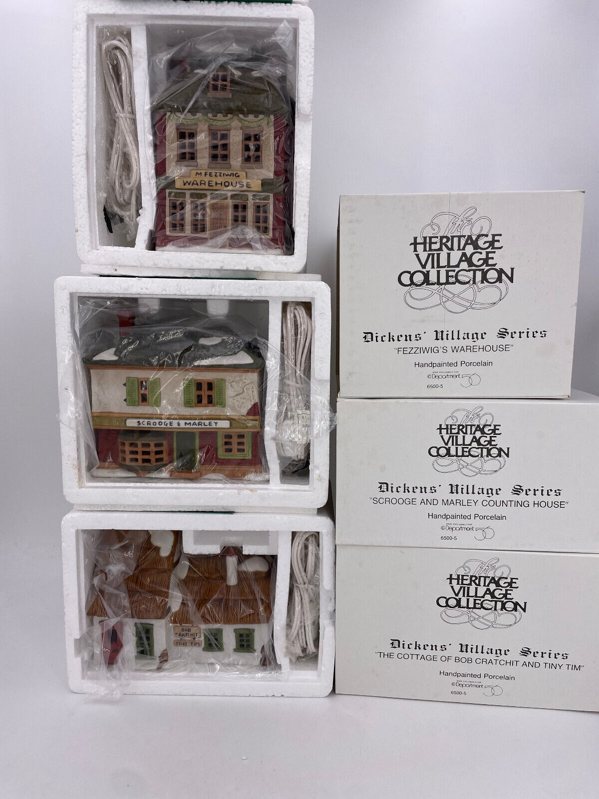 Department 56-Dickens Village- Christmas Carol Cottages (.1 - .3)- 65005