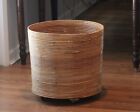 Vintage 1970's Italian Pencil Reed Bamboo Basket Planter ~ Retailed by Dept 56