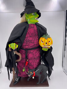 Department 56  Halloween Fiber Optic Lit Display Witch (Vintage) 31.5