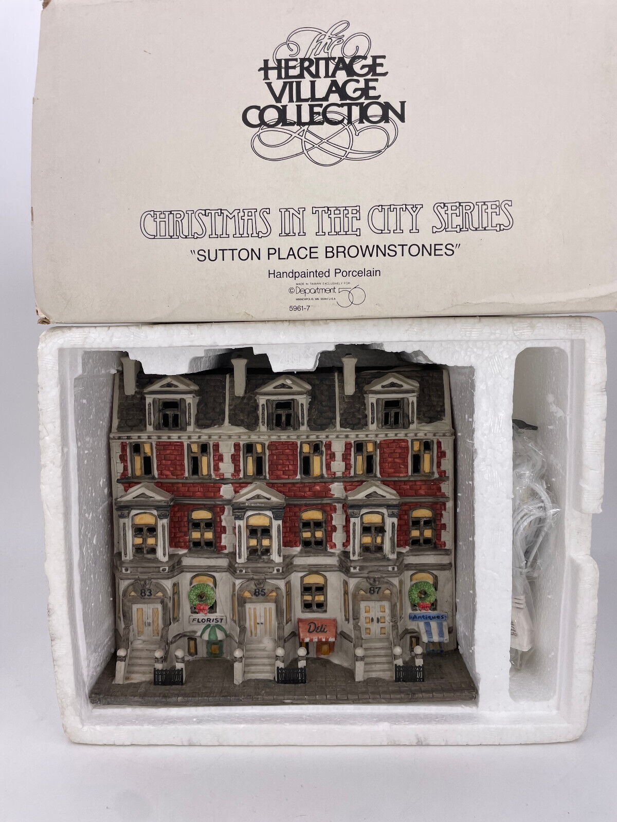 Department 56-Christmas in the City-Sutton Place Brownstones -59617
