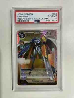 PSA 10 Digimon Omnimon bt01 #084