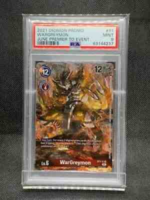 Wargreymon ST1-11 PSA 9 MINT June Premier TO Top 8 Prize Card Digimon Card Game