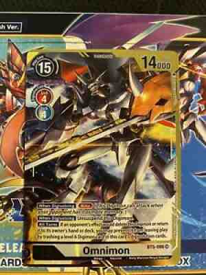 Omnimon BT5-086 SR Alternate Art (Tomotake Kinoshita) Digimon Card Game TCG NM