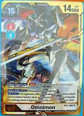 BT5-088 - Omnimon - Super Rare Alt Art Digimon TCG 2020 - Tomotake Kinoshita