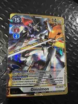 Omnimon BT5-086 SR Alternate Art (Tomotake Kinoshita) Digimon Card Game TCG NM