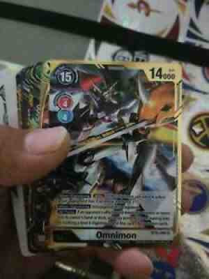 Omnimon BT5-086 SR Alternate Art (Tomotake Kinoshita) Digimon Card Game TCG NM