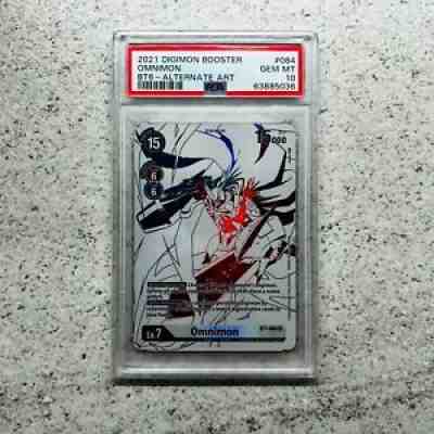 Omnimon Ghost Rare PSA 10 GEM MINT Digimon Card Game Double Diamond