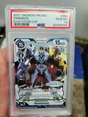 2021 Digimon Evolution Cup Promo Omnimon BT1-084 PSA 10 GEM MINT