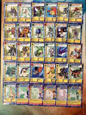 Digimon Swedish Promo Set Collection 30/35 Cards Bandai Digi-Battle Heavy Played