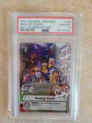 Digimon Analog Youth Alternate Art PSA 10 Low Pop! Make an Offer!