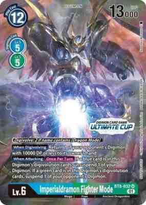 Imperialdramon Fighter Mode Ultimate Cup Champion Digimon TCG Card to Evolution