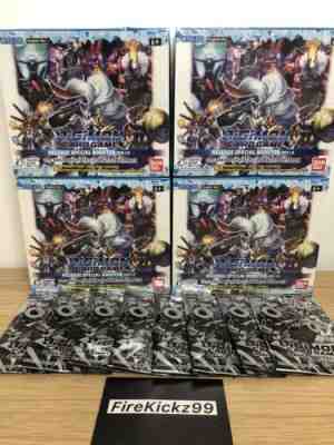 4x Digimon Card Game Release Special Ver 1.0 Booster Box +8 Dash Packs