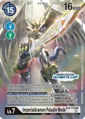 Imperialdramon Paladin Mode BT8-112 Ultimate Cup Digimon Card Game to Promo aa