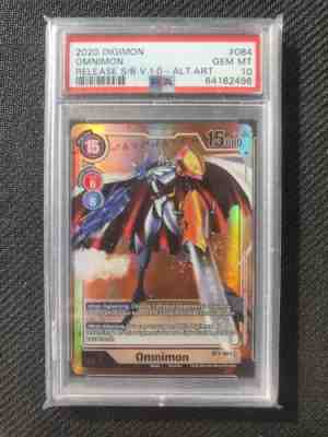 Omnimon BT1-084 PSA 10 gem mint graded digimon game chase card base set mt bt10