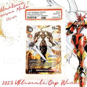 2023 Digimon Gallantmon Crimson Mode - Ultimate Cup Winner PSA 10 1/1