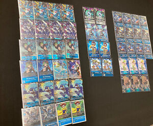 Digimon Rina Shinomiya Veemon Full Deck Alternate Foil In Hand Omnimon