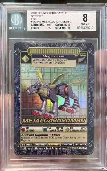 2000 Digimon Digi-Battle Series 3 Holo MetalGarurumon BO-149 Bgs 8 Foil