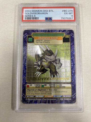 Digimon Card Goldveedramon BO-279 Digi Battle Series 6 Gold Stamped Lettering