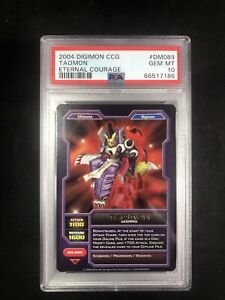 PSA 10 2004 Digimon CCG Taomon DM089 Eternal Courage Gold Rare