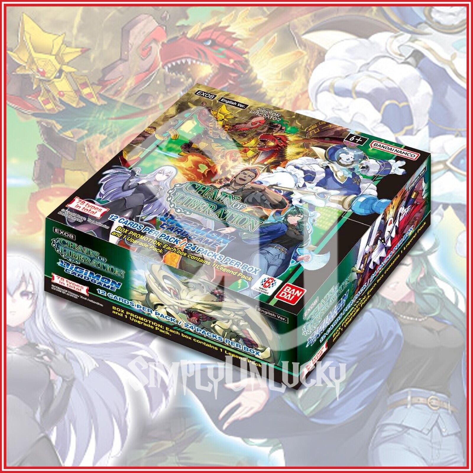 DIGIMON CARD GAME: CHAIN OF LIBERATION Booster Box EX08 24 Packs