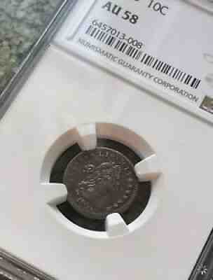 1803 draped bust dime ngc Au 58 retail 41,000 Rare