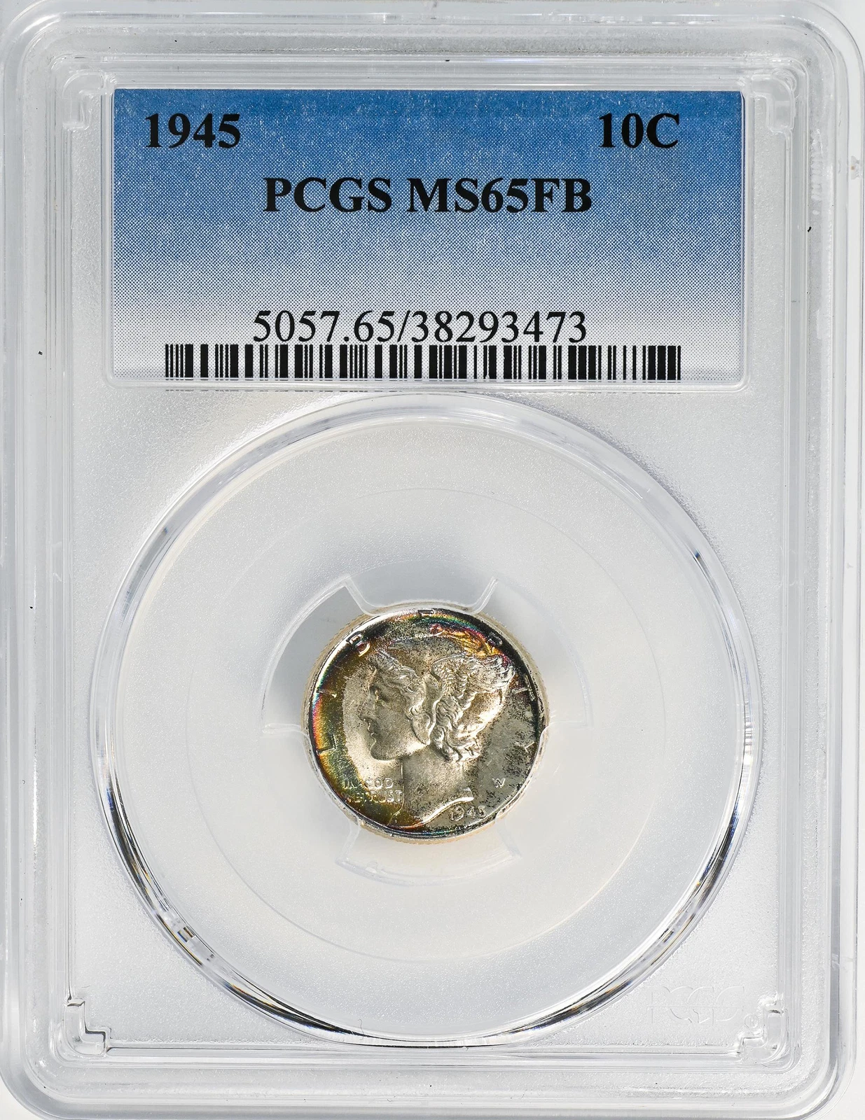 1945 MERCURY 10C PCGS MS 65 FB