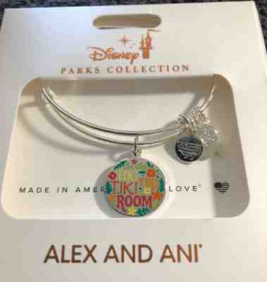 Disney Parks Alex And Ani Enchanted Tiki Room Doublesided Silver Bangle Bracelet