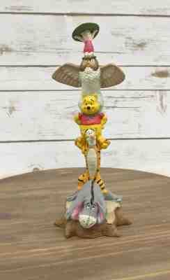 Disney Winnie The Pooh & Friends Eeyore, Piglet, Tigger & Owl Totem Pole Figure