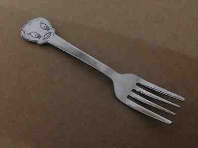 Vintage Walt Disney Tweety Fork Childs Flatware 1975 Warner Bros Korea Stainless