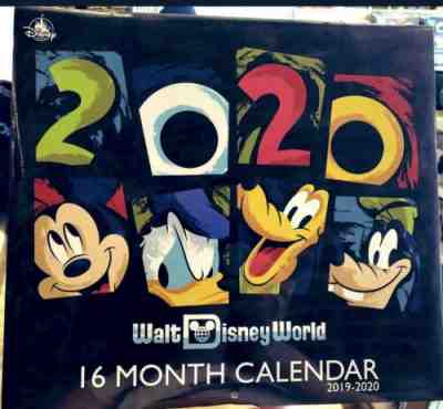 NEW Disney Parks 2020 Walt Disney World 16-Month Calendar