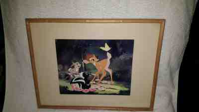 Bambi Reproduction Celluloid Drawing Painting Disney Cell Thumper Skunk