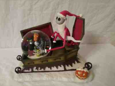 Disney Nightmare Before Christmas SANTA JACK SLEIGH MUSICAL SNOWGLOBE BLOWER NIB