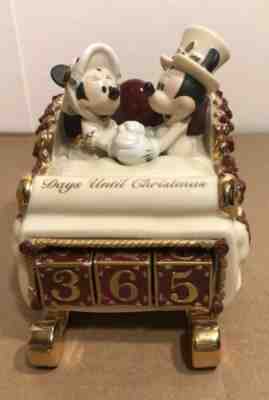 Disney's Mickey Minnie Victorian Countdown to Christmas Calendar Santa Sleigh