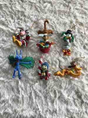 Christmas Magic Disney Grolier Ornaments-Lot Of 6-$29.99-See Description