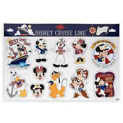 Disney Cruise Line Captain Mickey Stateroom Door Large Magnets Set, NEW 