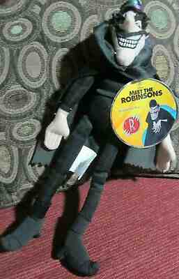 NEW*Plush*MEET THE ROBINSONS Villain BOWLER HAT GUY-Disney Store Movie Toy 