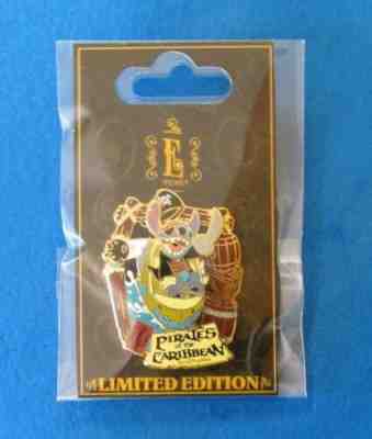 Disney Pin WDW  E-Ticket Attractions - Stitch Pirates of Caribbean 3D Slider LE