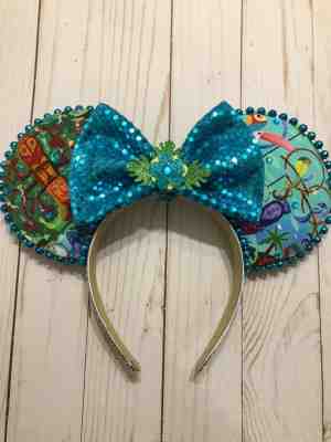 Enchanted Tiki Room Disney Mickey Minnie Ears Handmade Headband