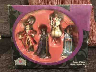 Disney Traditions Villains Holiday Ornament Jim Shore Set RARE 